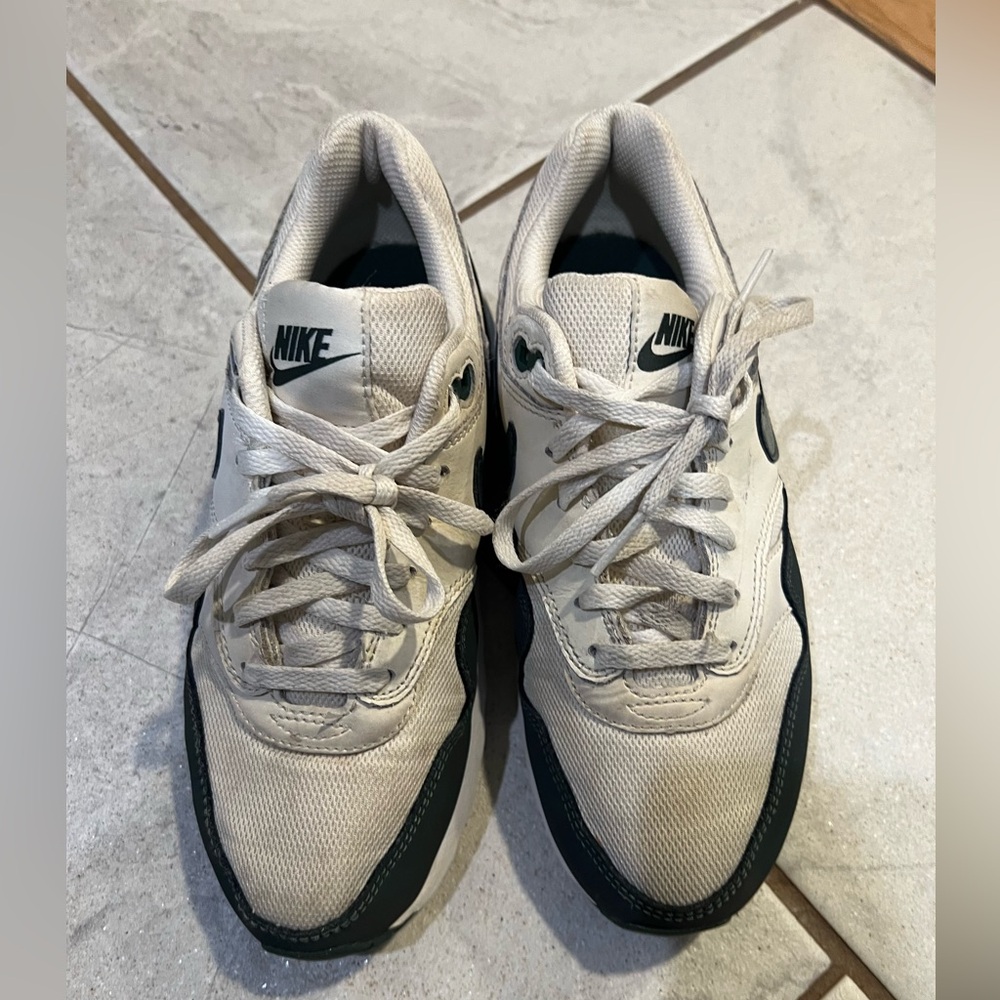 Nike Kids' Air Max 1 Sneaker Green/White